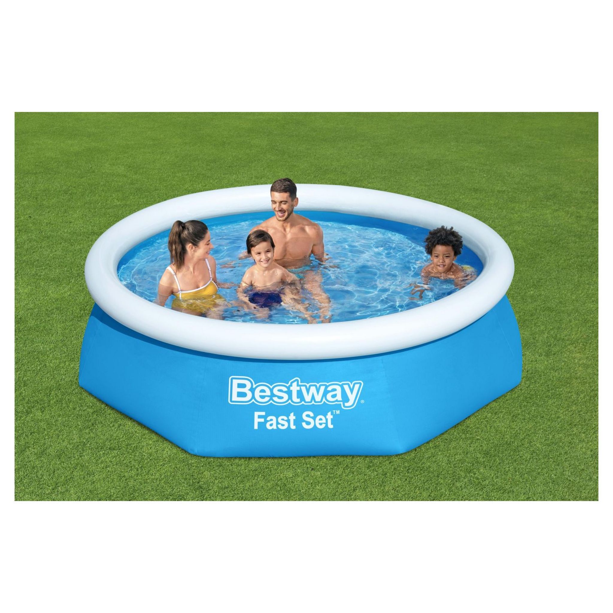 Bestway Ensemble de piscine gonflable Fast Set avec pompe 396x84 cm