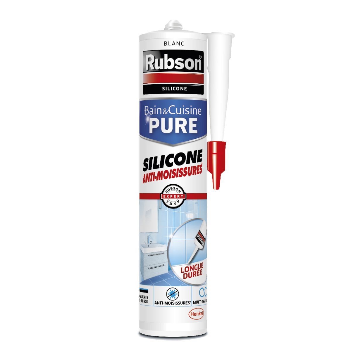 Cartouche silicone sanitaire blanc 280ml Soudal - Provence Outillage