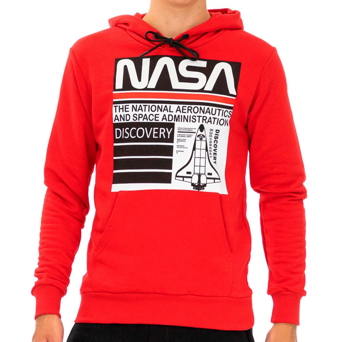 NASA Sweat à capuche Rouge Homme Nasa 59H