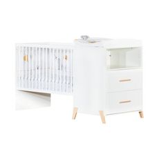 Baby Price Lit Bebe Combine 1x60 Evolutif En 90x190cm Joy Coloris Naturel Pas Cher A Prix Auchan