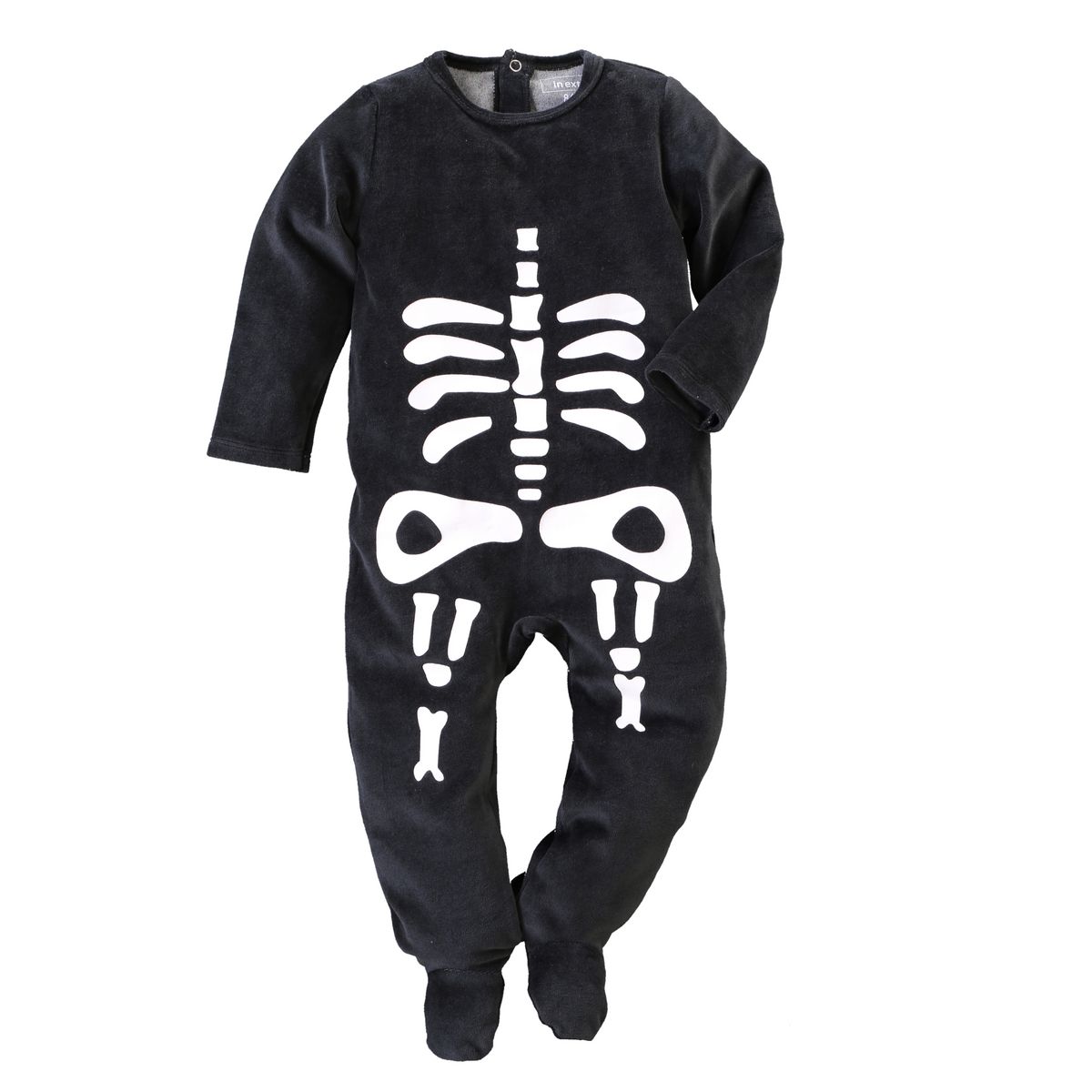 In Extenso Pyjama Halloween Squelette Velours Bebe Pas Cher A Prix Auchan