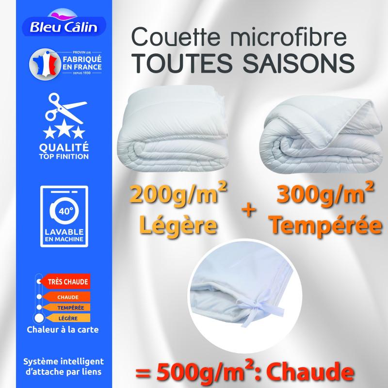 DODO Couette Dodo Microstar 140 x 200 cm pour lit 1 place - Blanc - 140 x 200 cm pour lit 1 place