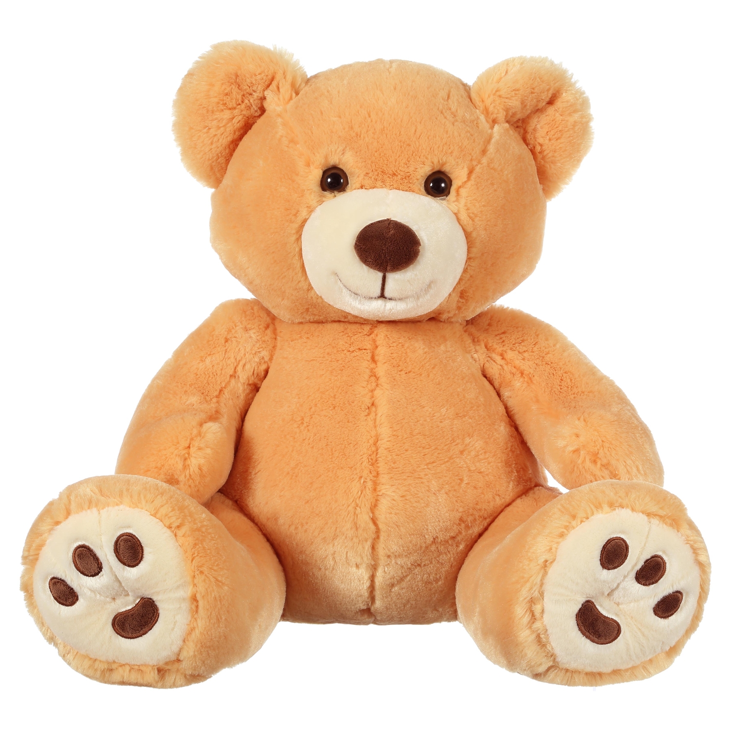 GIPSY Peluche ours patachon miel 80 cm pas cher Auchan