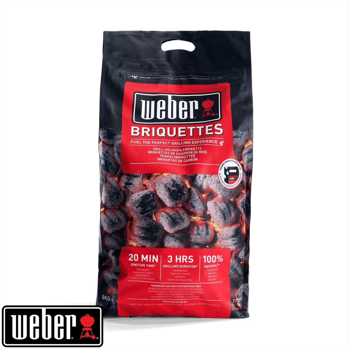 Weber Briquette de charbon 8kg FSC