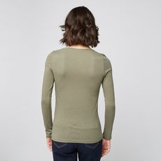 IN EXTENSO T-shirt manches longues femme (vert kaki)