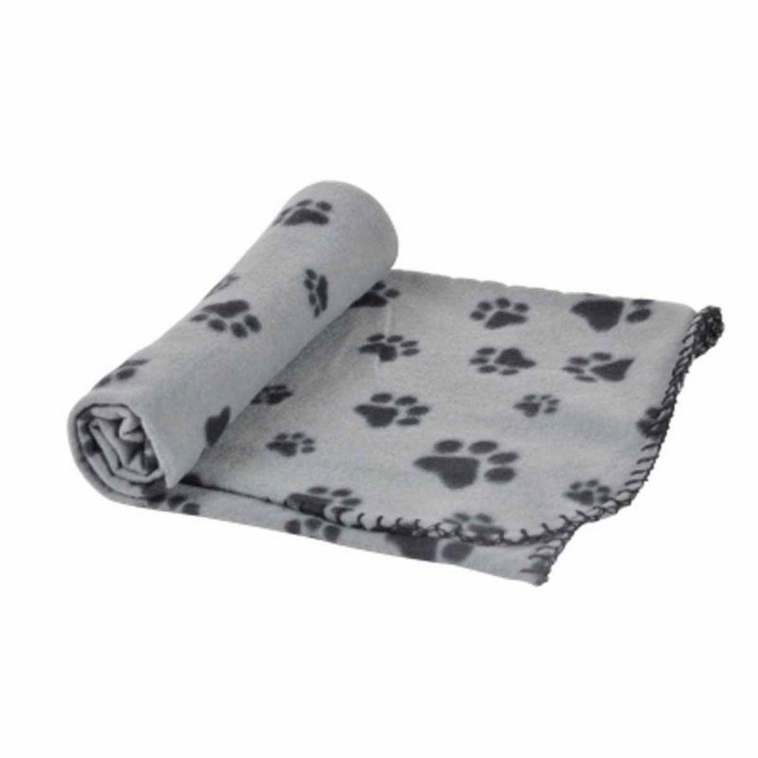 Paris Prix Plaid Polaire pour Chien Patchy 100cm Noisette pas cher