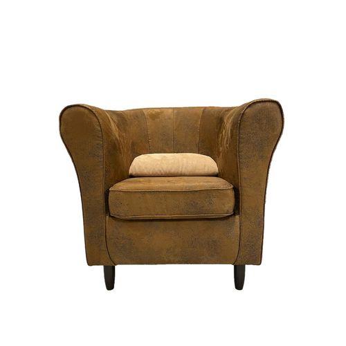 Fauteuil club vintage MATEO tissu polyester