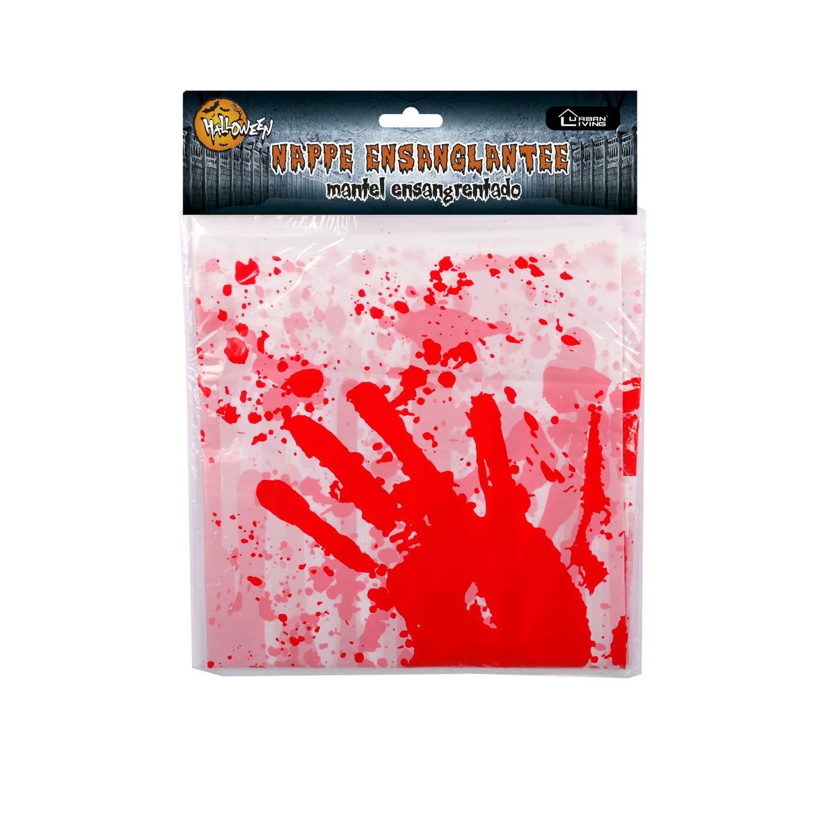 DIVERS Décoration d'Halloween - Nappe tachée de sang - 137 x 220 cm