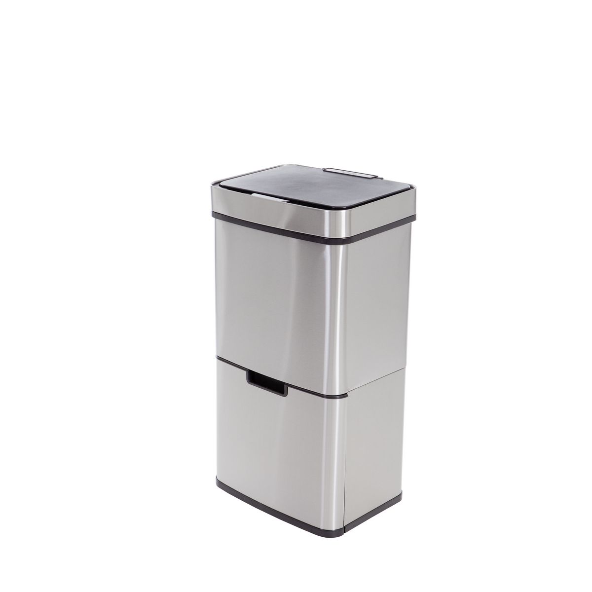 Poubelle de tri sélectif à pédale en inox avec 2 bacs de 60L chacun - CPI  Hygiène - CPI Hygiène