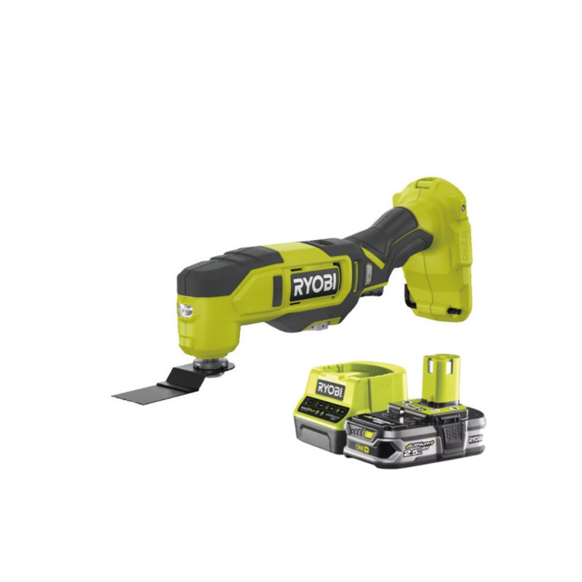 Ryobi Pack RYOBI Multitool 18V OnePlus RMT18-0 - 1 Batterie 2.5Ah - 1  Chargeur rapide RC18120-125 pas cher 