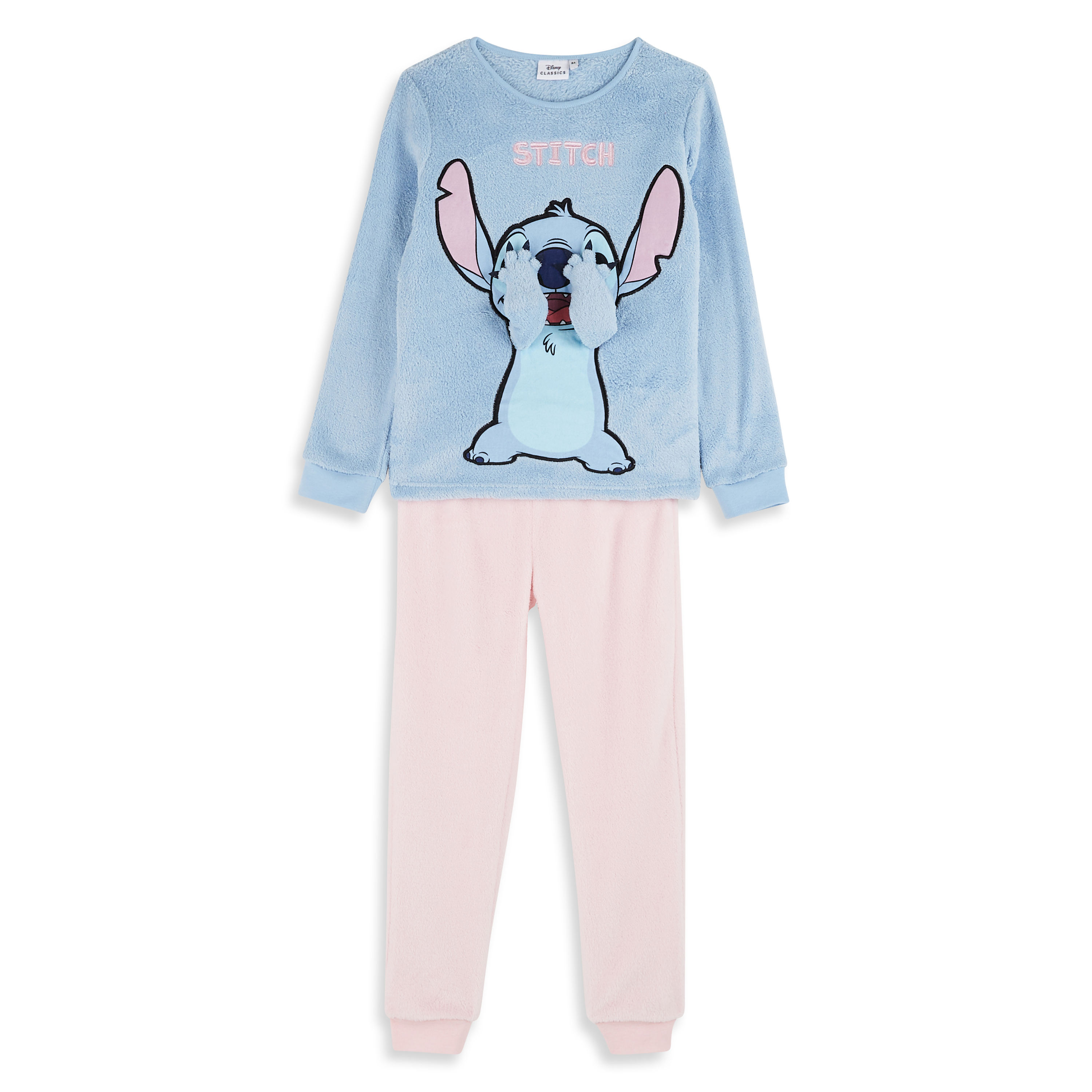 INEXTENSO Pyjama bleu fille en coton STITCH pas cher 