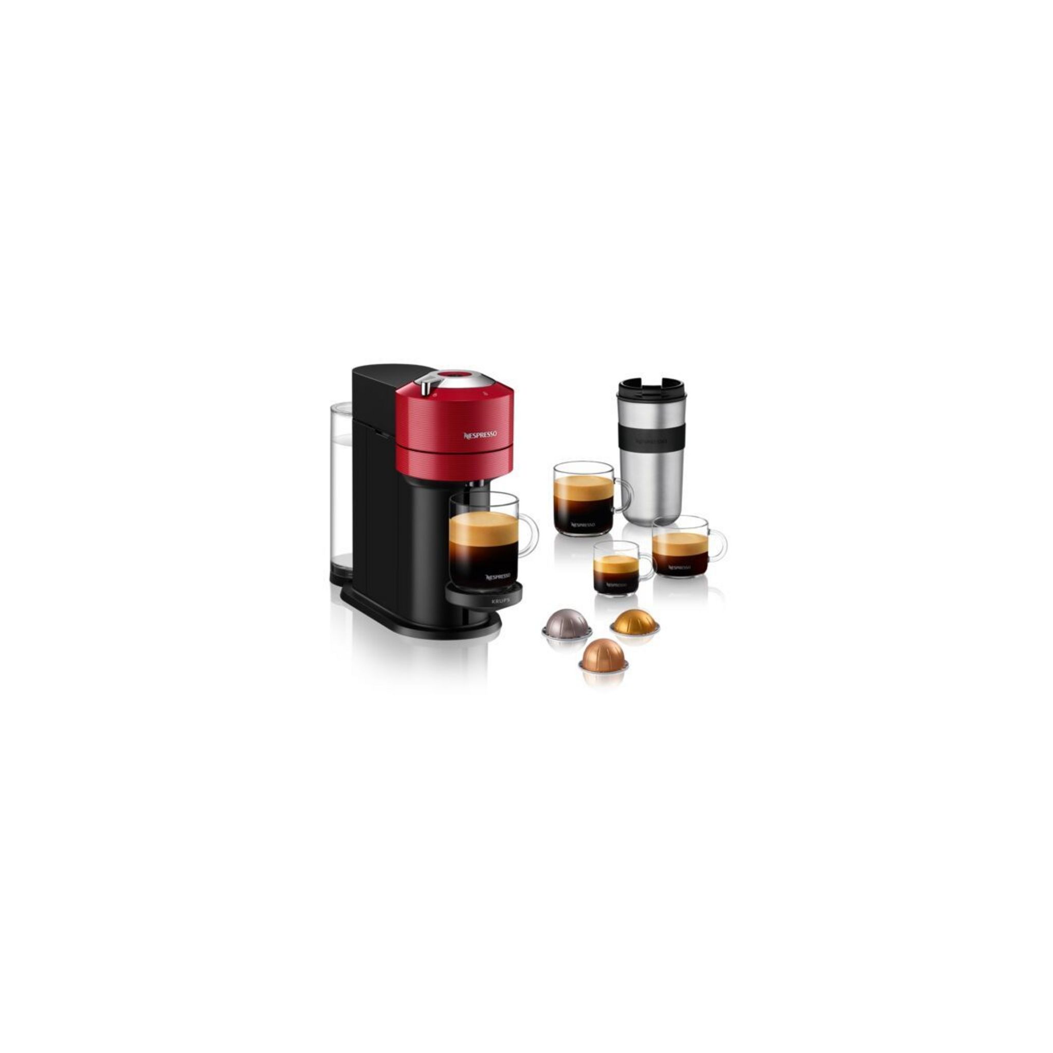 Krups Nespresso Vertuo Next rouge + 52 capsules Nespresso offertes