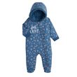 Petit Béguin Combi pilote bébé fille Happy Folk. Coloris disponibles : Bleu