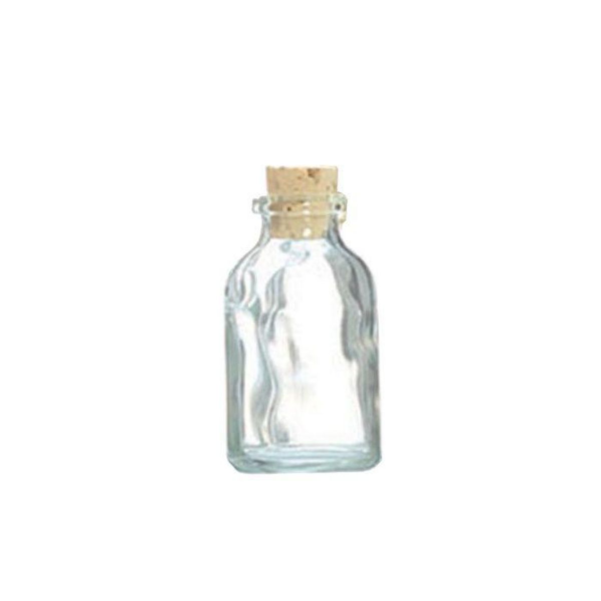 Graine créative Mini bouteille en verre 6 cm avec bouchon liège