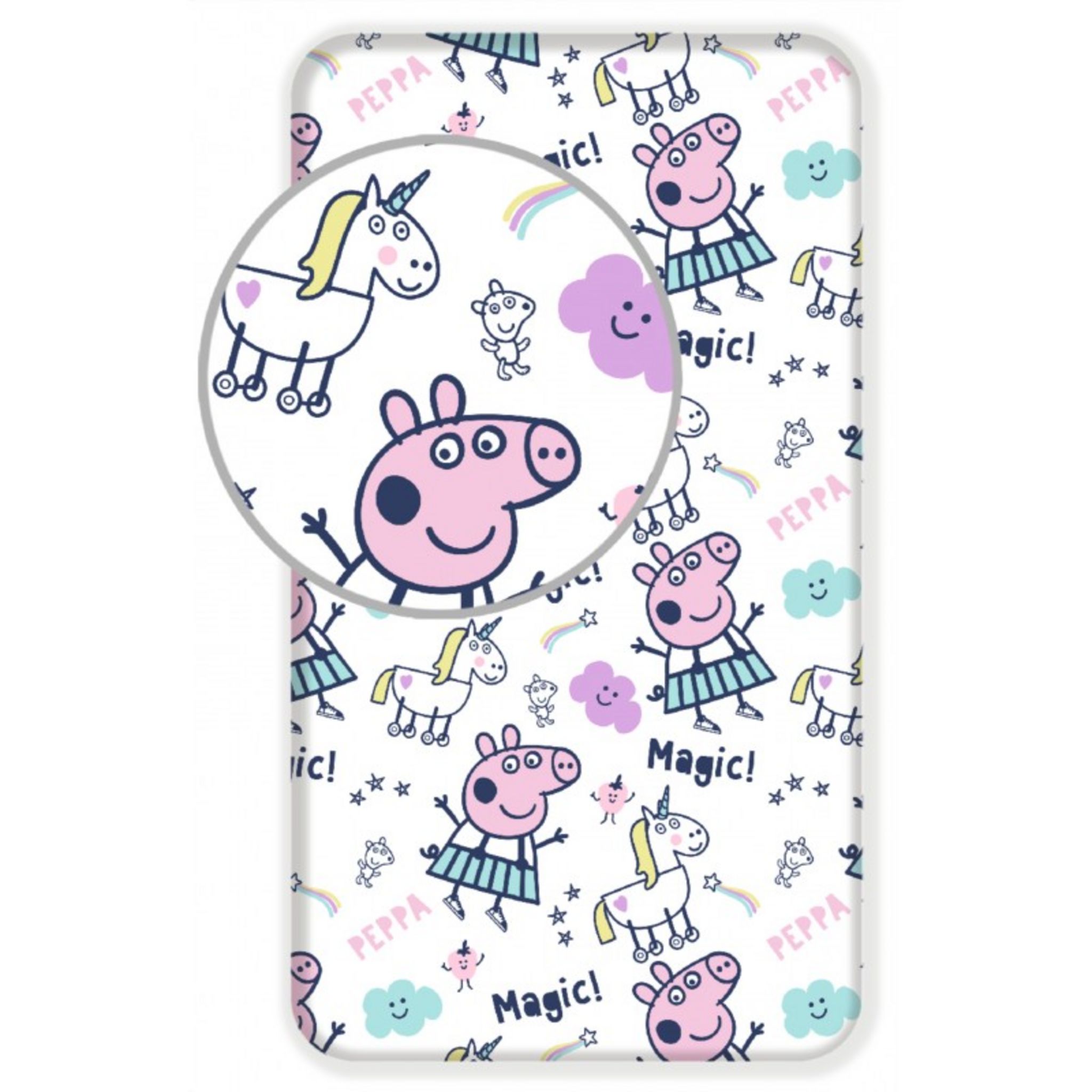 Drap housse 70x140 peppa pig - Cdiscount