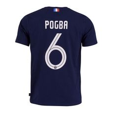 FFF Pogba T-shirt Supporter Marine Junior Equipe de France (Bleu)