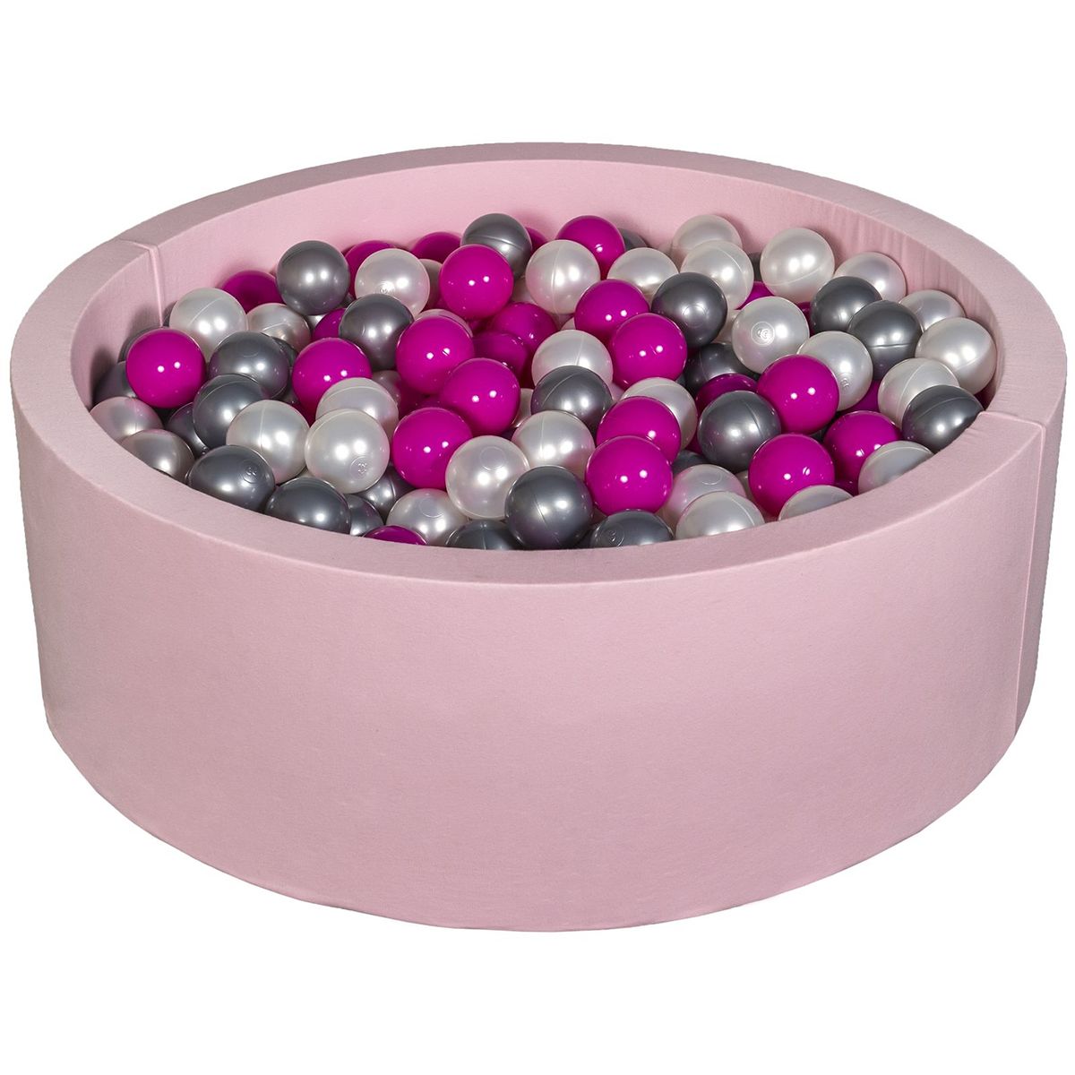  Piscine à balles Aire de jeu + 450 balles rose perle, rose, argent
