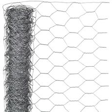 Nature Grillage metallique hexagonal 0,5 x 5 m 25 mm Acier galvanise