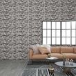Panneaux muraux 3D design brique gris fonce 11 pcs EPS