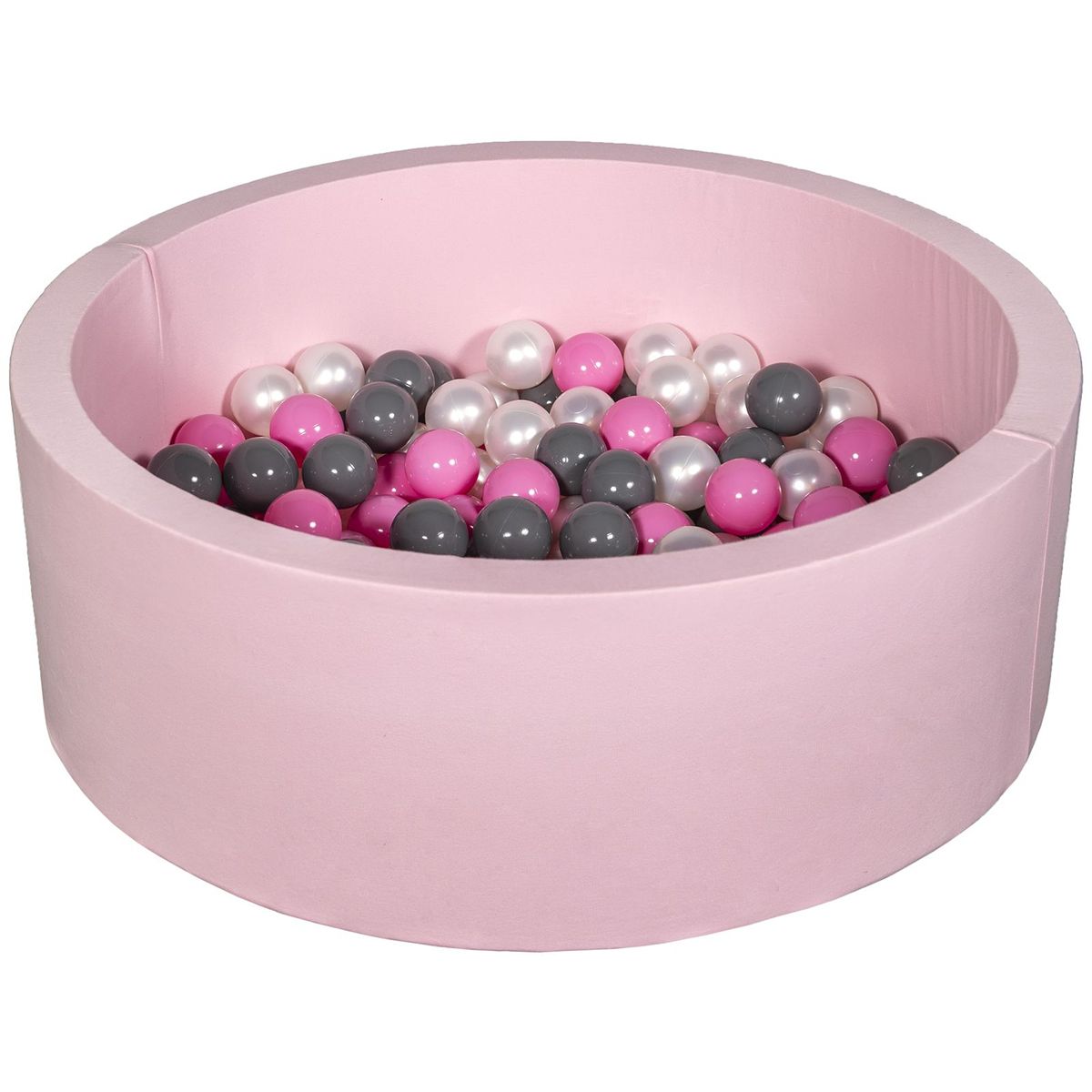  Piscine à balles Aire de jeu + 150 balles rose perle, rose clair, gris