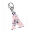 Charm Lettre A rose SC Crystal