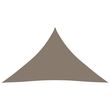 Voile de parasol Tissu Oxford triangulaire 5x5x6 m Taupe
