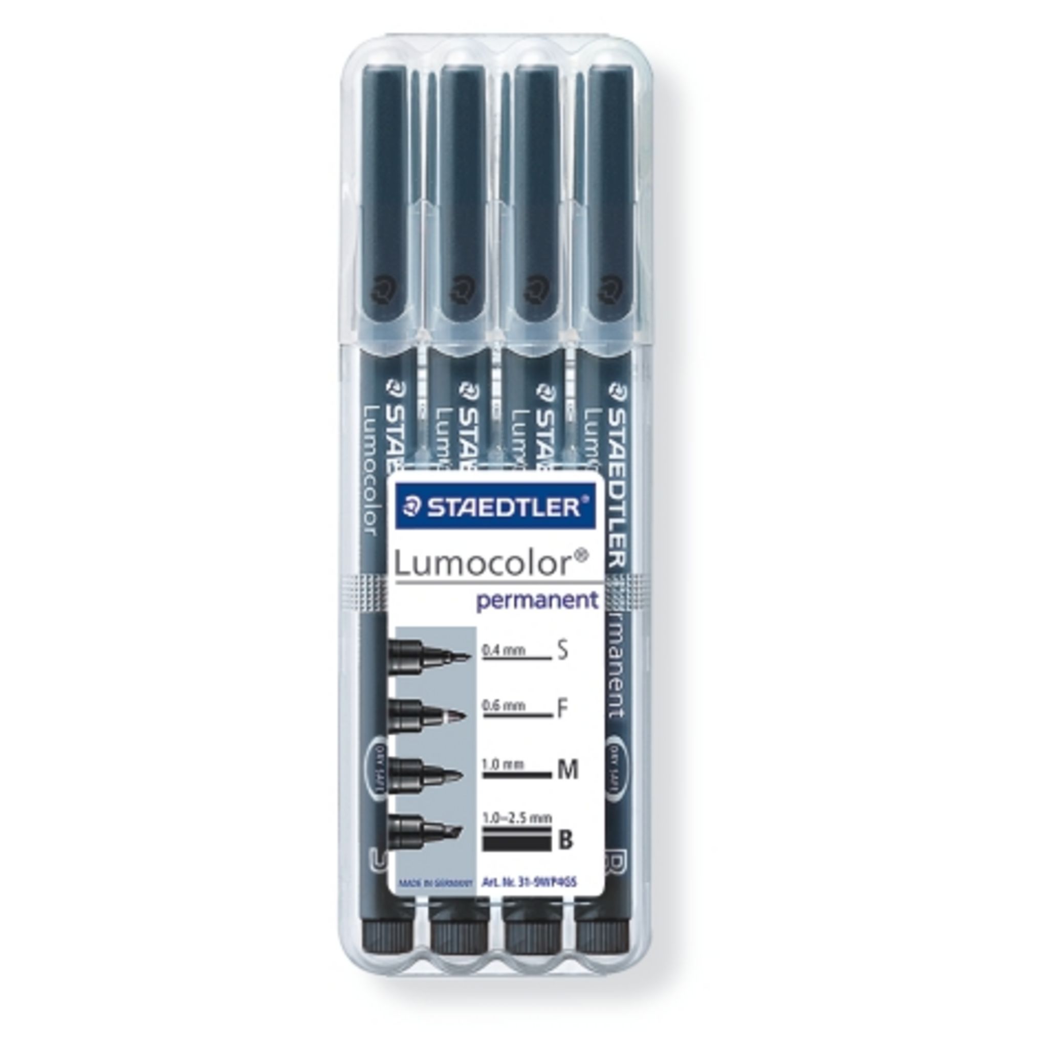 MARQUEUR PERMANENT NOIR STAEDTLER POINTE FINE 0.6 MM - - - Maison