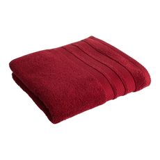 ACTUEL Maxi Drap de bain uni en coton 500 gsm (Rouge )