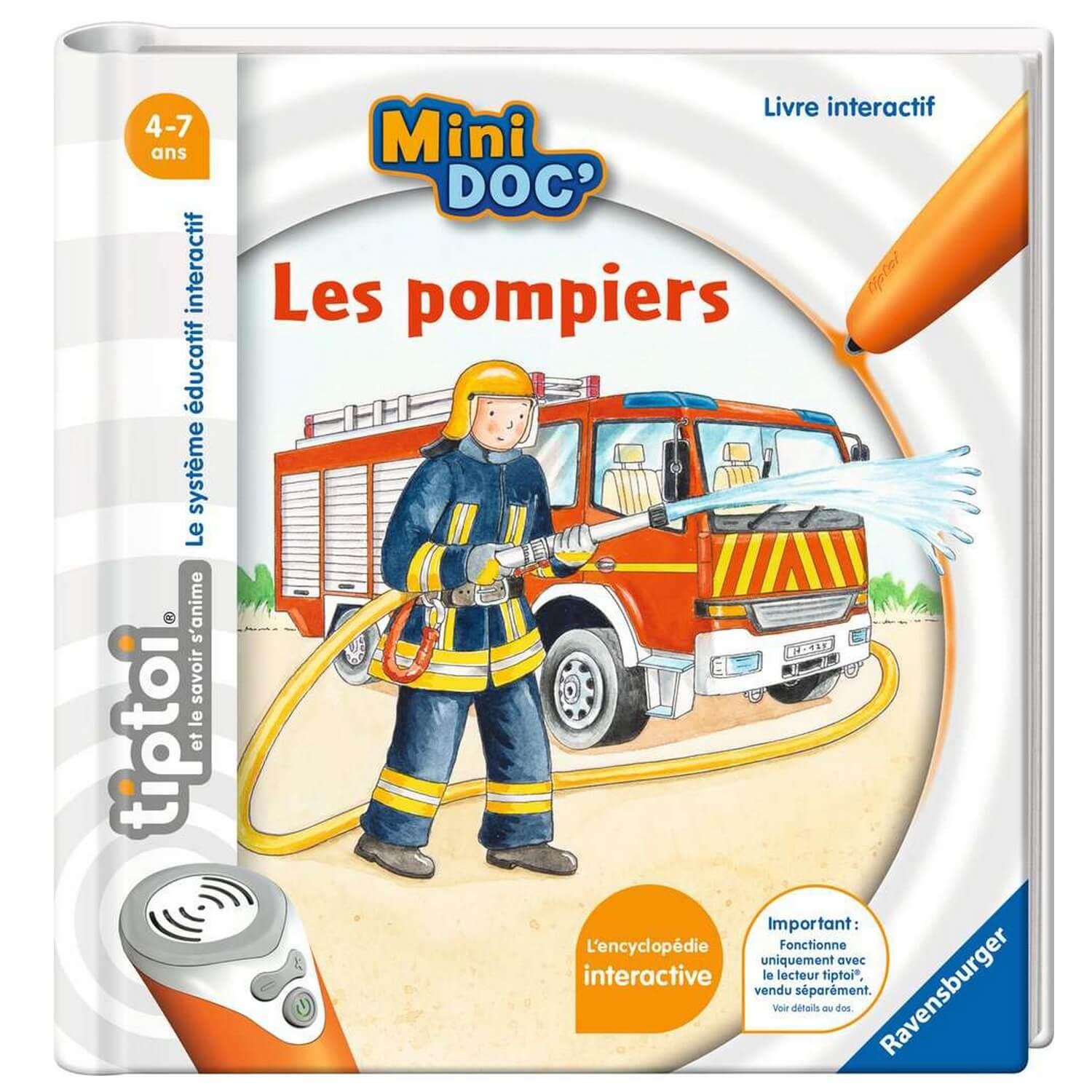 RAVENSBURGER Livre Interactif Tiptoi - Mini Doc' - Les pompiers pas cher 