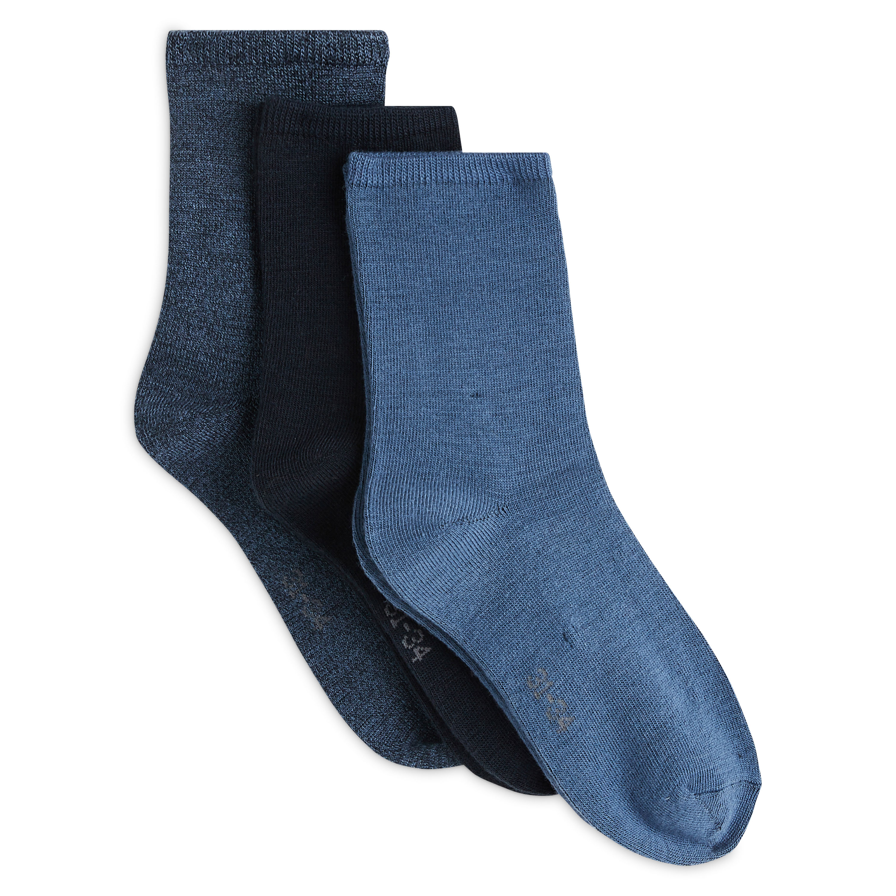 chaussettes garcon tige haute motif skate (lot de 3) bleu chaussettes  promos