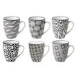 Lot de 6 tasses porcelaine NIKKO 19 cl 