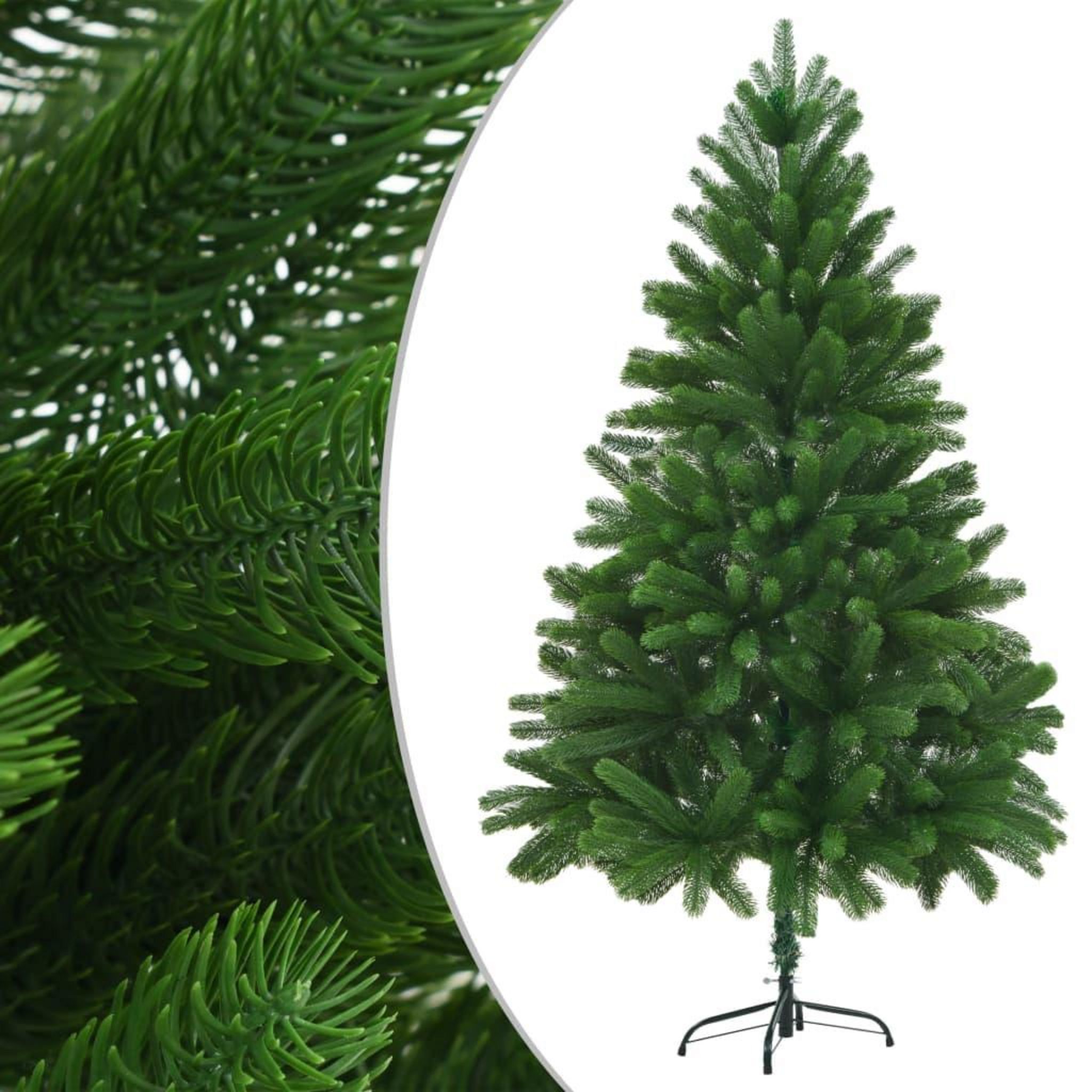 Sapin de Noël Artificiel - 650 Branches épaisses - Modèle Tallinn - H. 180  cm - Vert