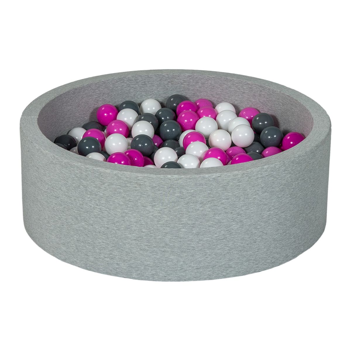  Piscine à balles Aire de jeu + 300 balles blanc, rose, gris