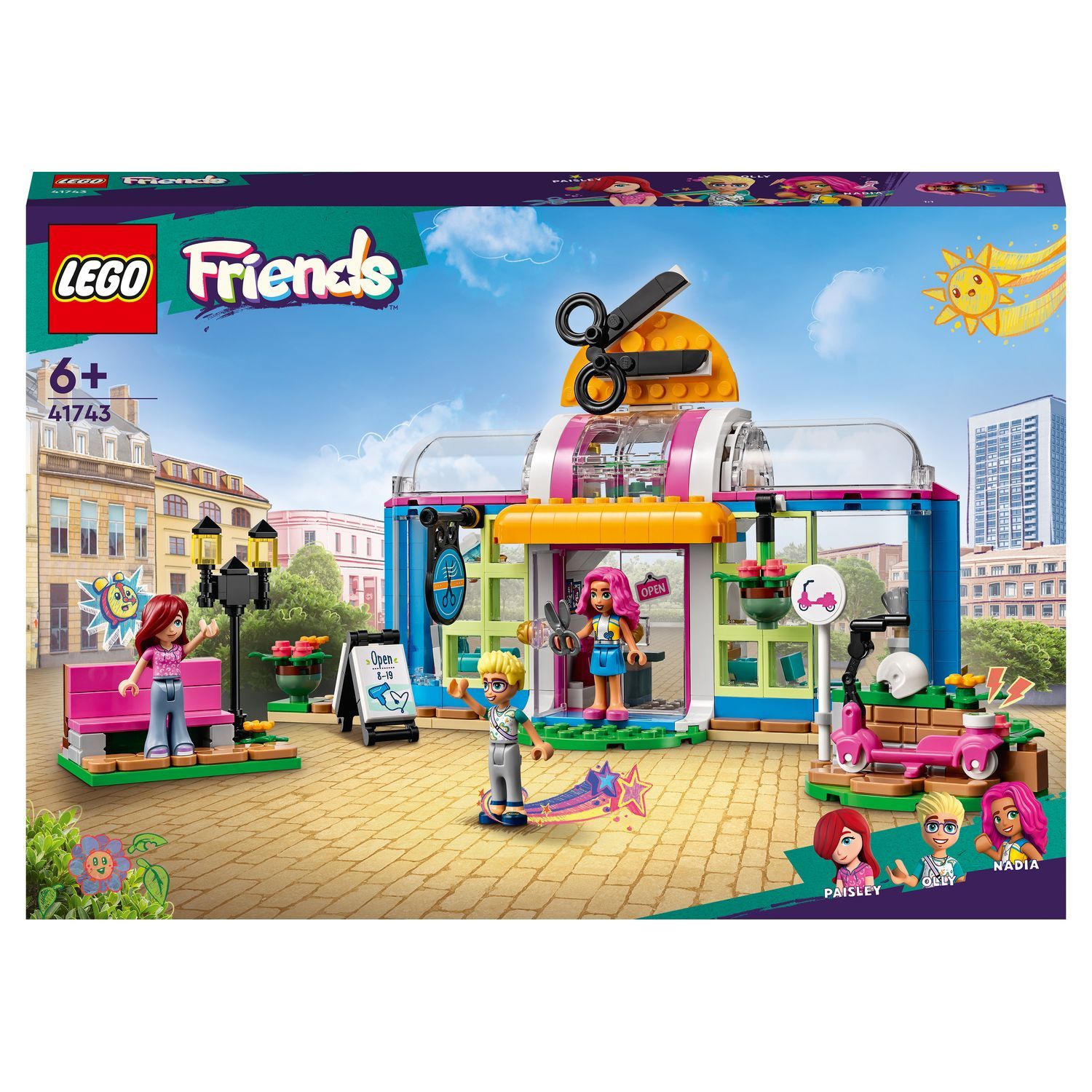 LEGO Friends 41743 Le salon de coiffure, Jouet de Coiffure avec