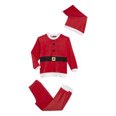 Pyjama Velours Bonnet Pere Noel Pas Cher A Prix Auchan