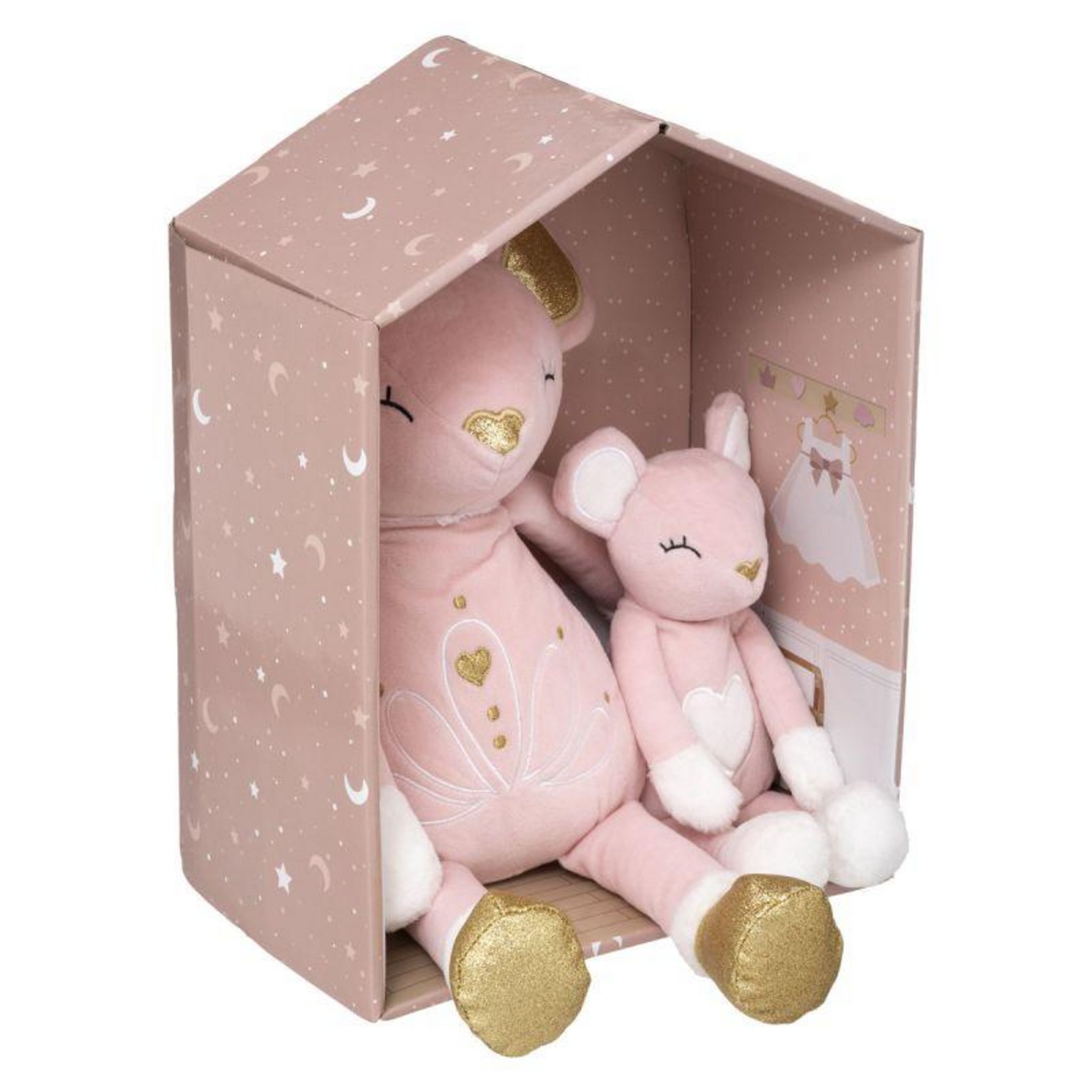 Paris Prix Peluche Enfant Lapin 28cm Rose pas cher 