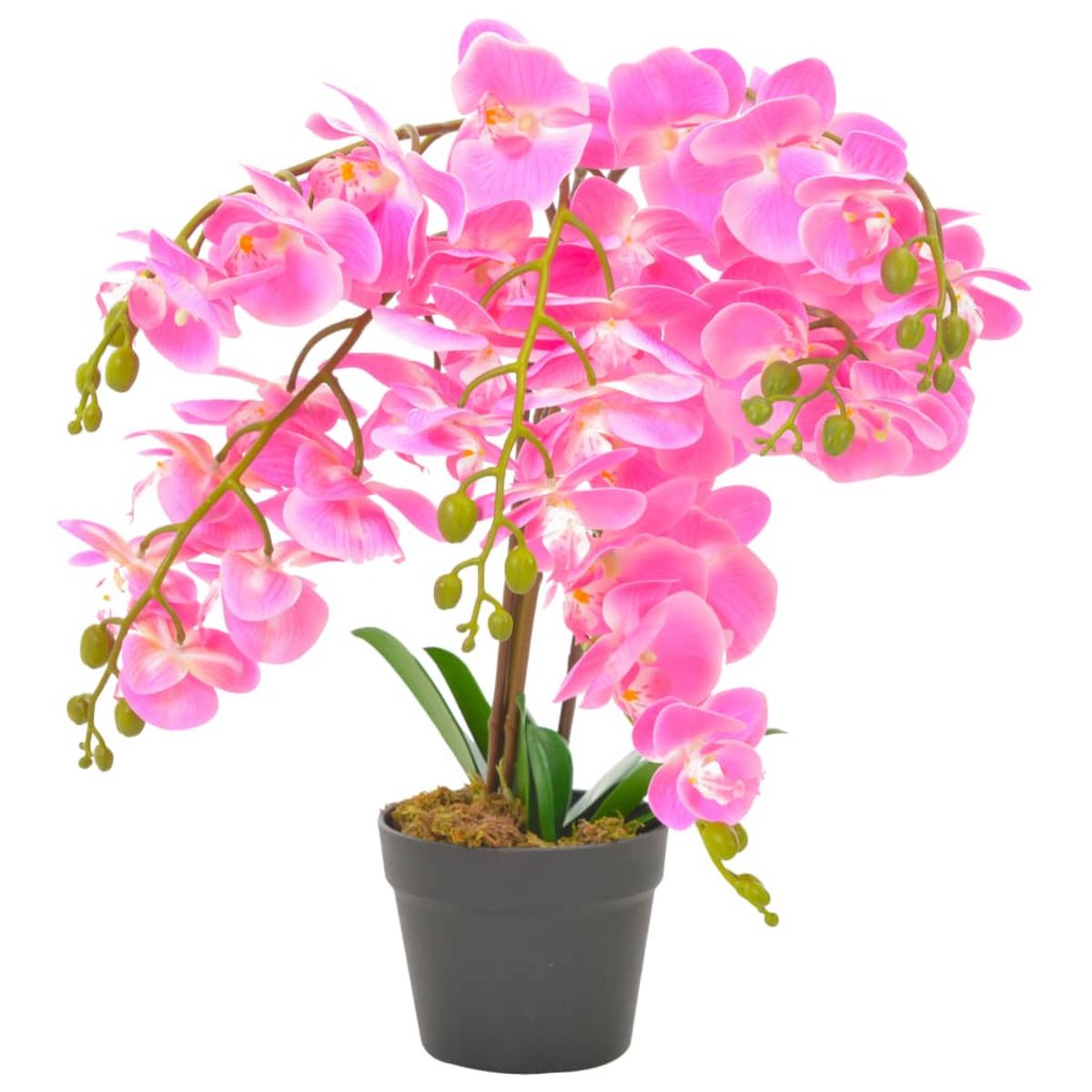 VIDAXL Plante artificielle avec pot Orchidee Rose 60 cm pas cher à prix  Auchan