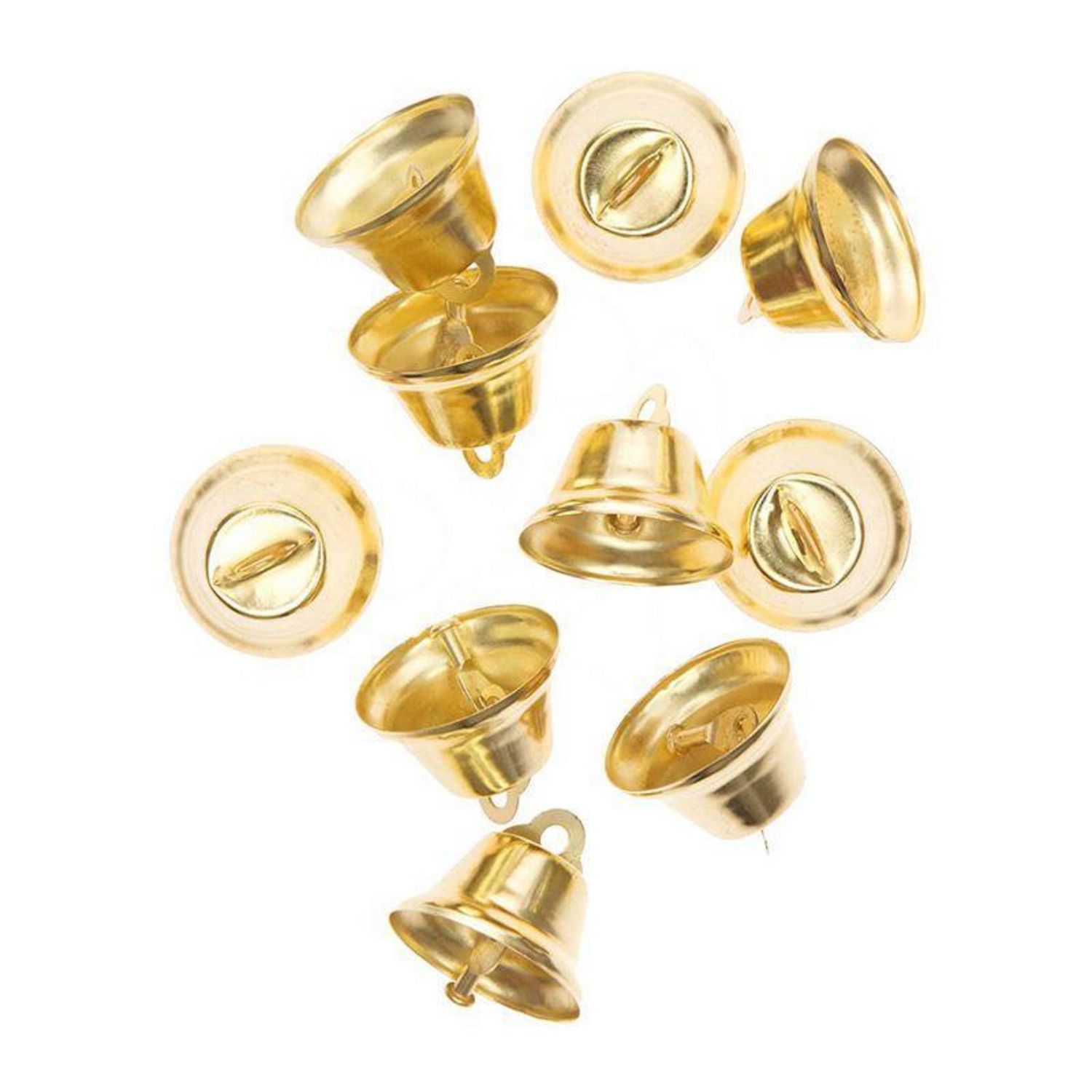 6 grelots dorés en métal - Rico Design