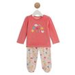IN EXTENSO Pyjama velours bébé fille. Coloris disponibles : Rose
