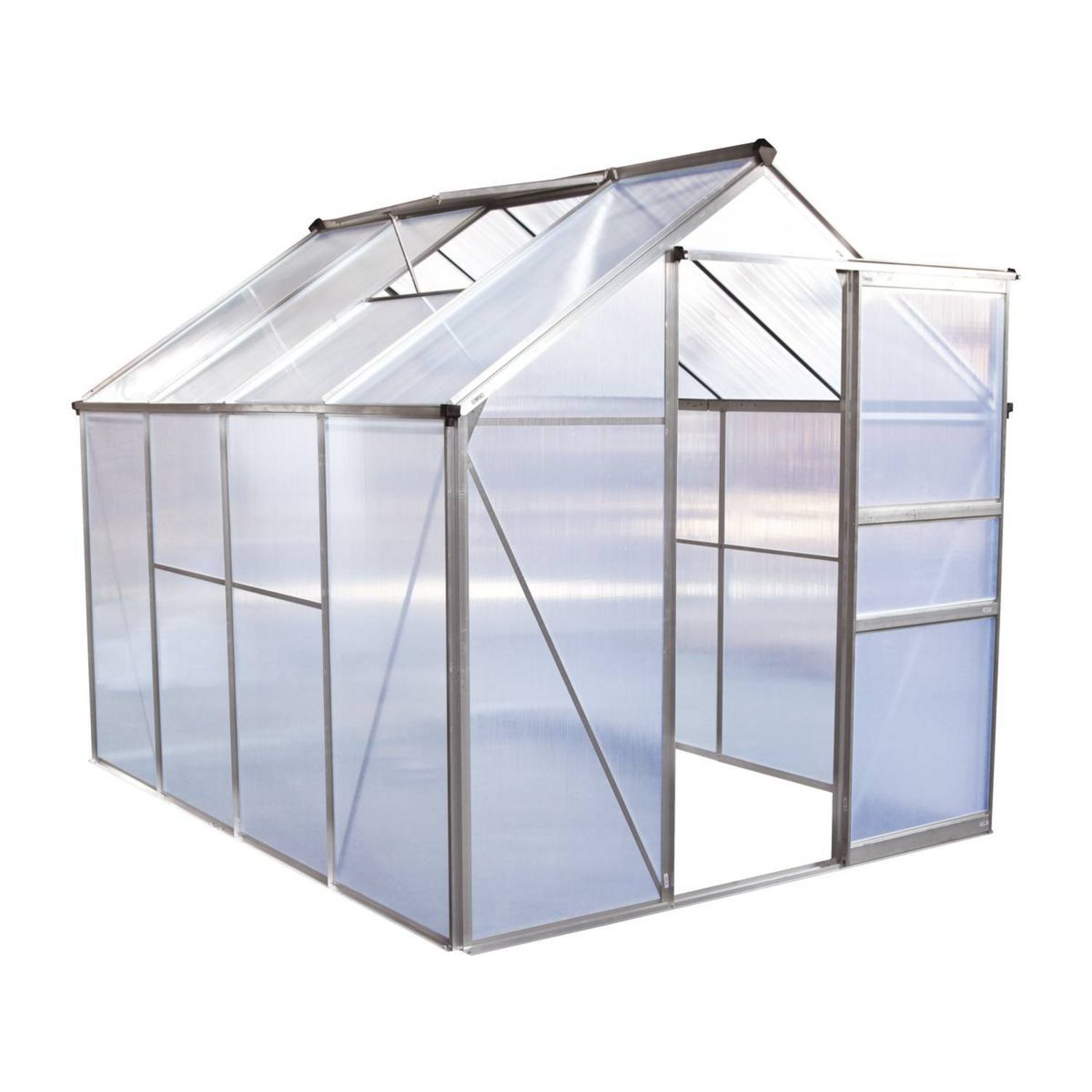 Serre de jardin en polycarbonate Diamant® 126 + base