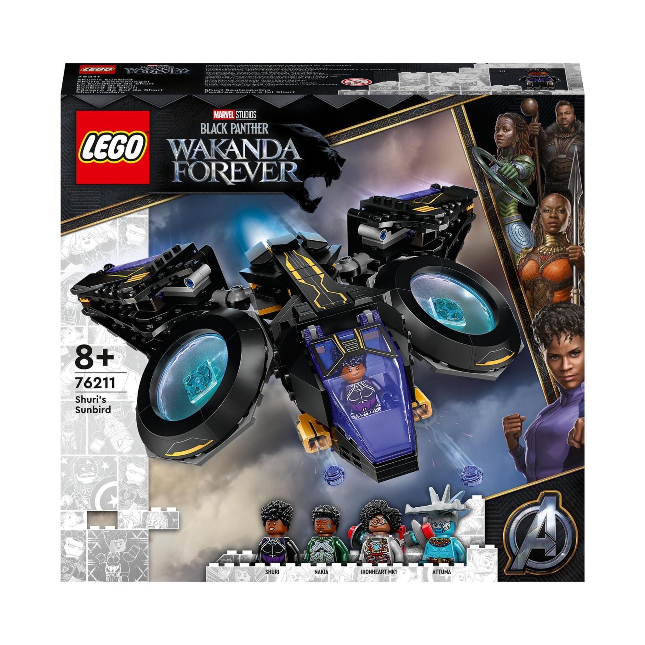 LEGO Super Heroes 76212 Le Labo de Shuri Black Panther, Figurines Avengers Black  Panther : Wakanda Forever, Jouet Super-Héros pas cher 