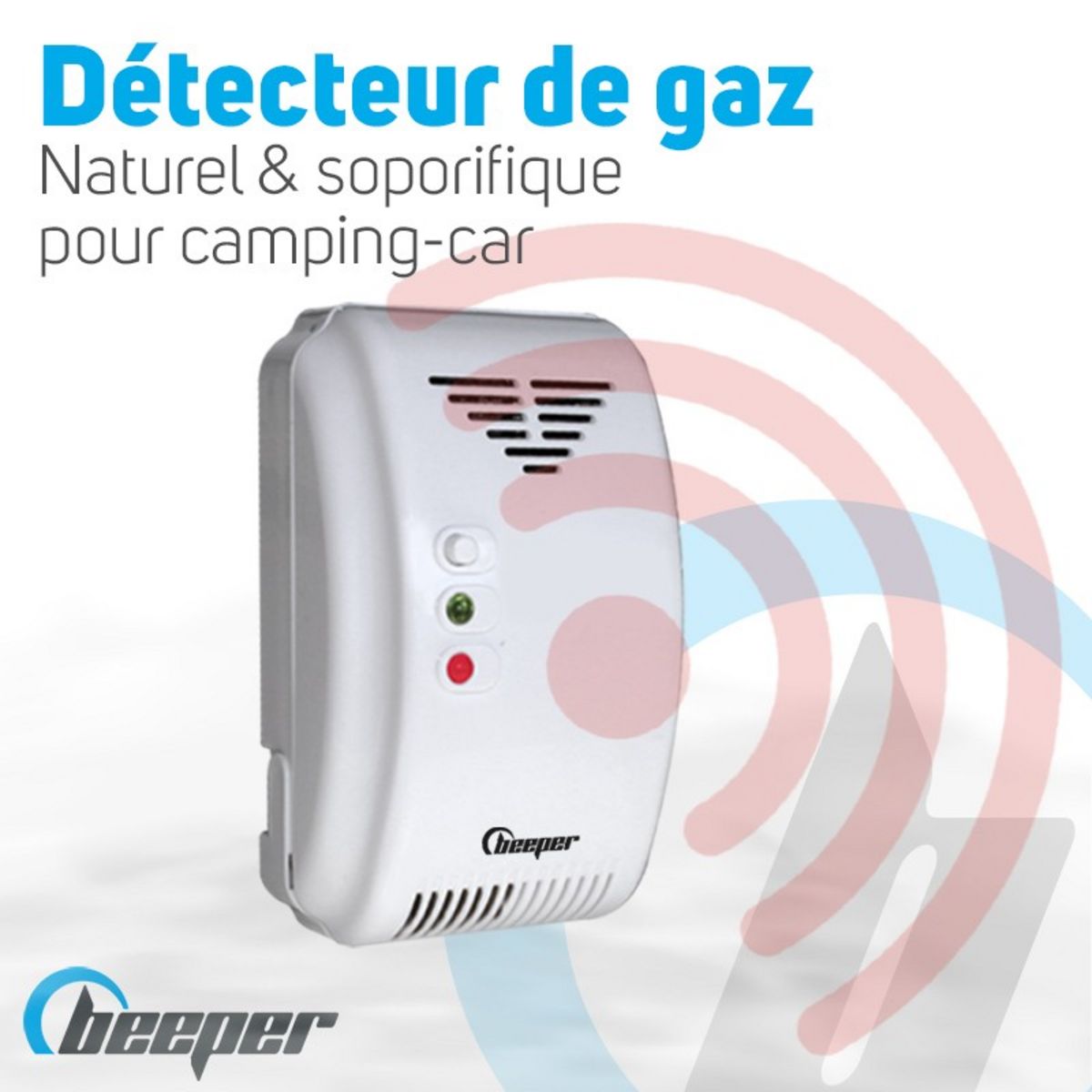 BEEPER Détecteur de gaz naturels et soporifiques DET-GN101 Couleur - Blanc