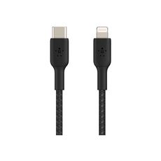 Belkin Câble Lightning vers USB-C 2m noir tresse
