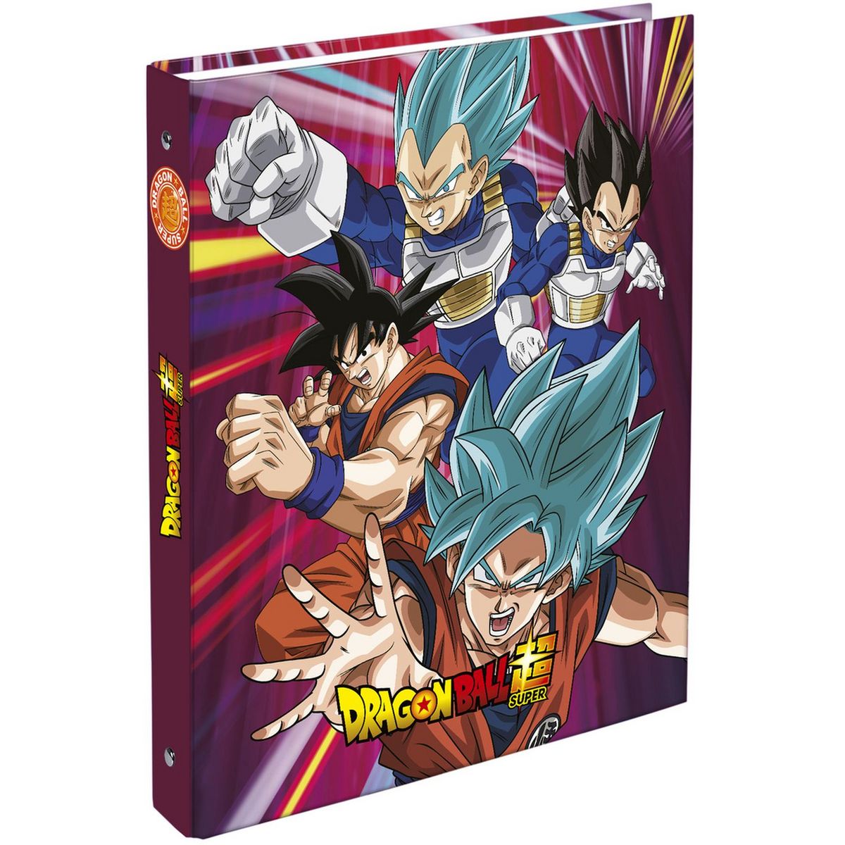 Dragon Ball Super Classeur rigide A4 dos 40mm rouge pas cher