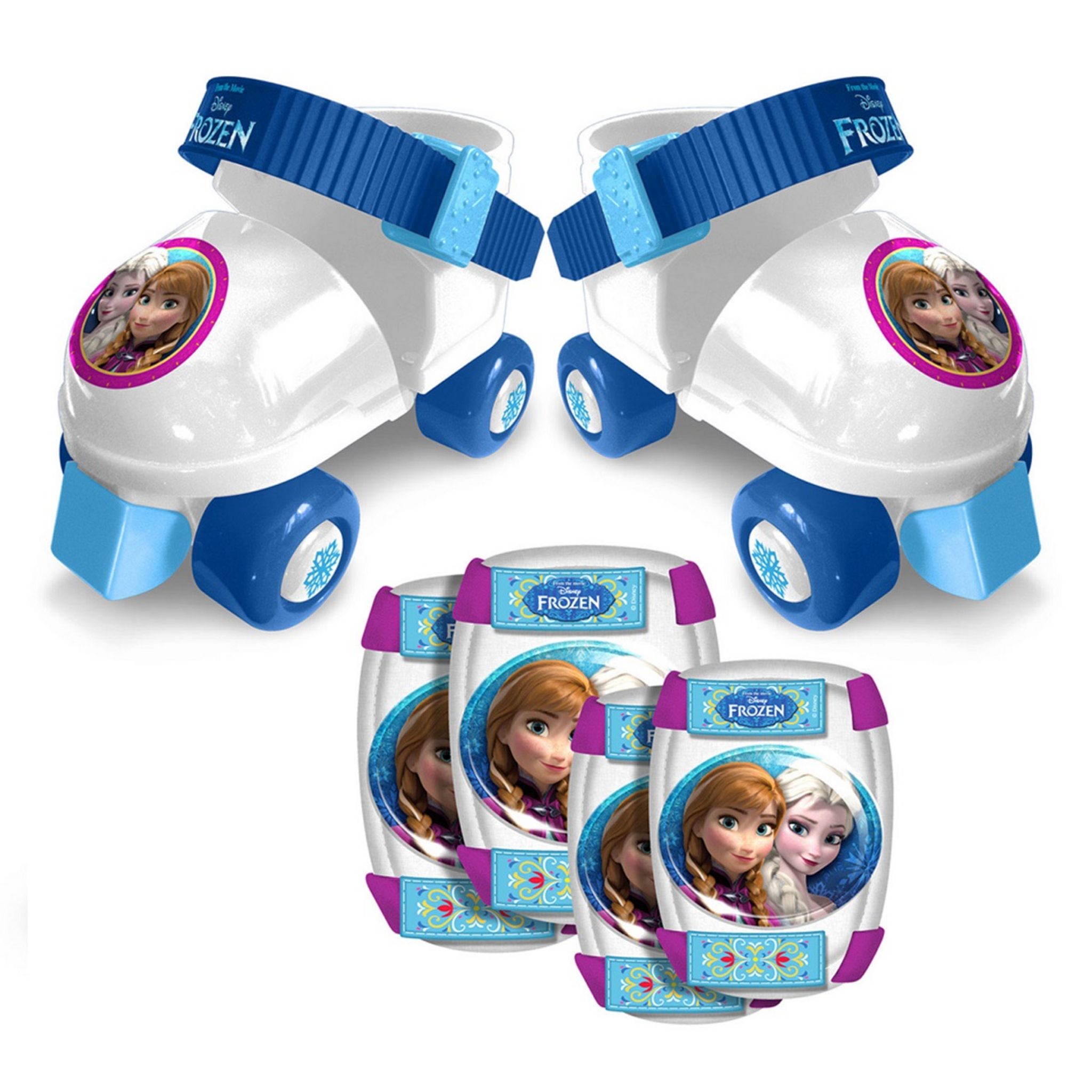 DISNEY Set de patins à roulettes avec protections LA REINE DES NEIGES 23/27  pas cher 