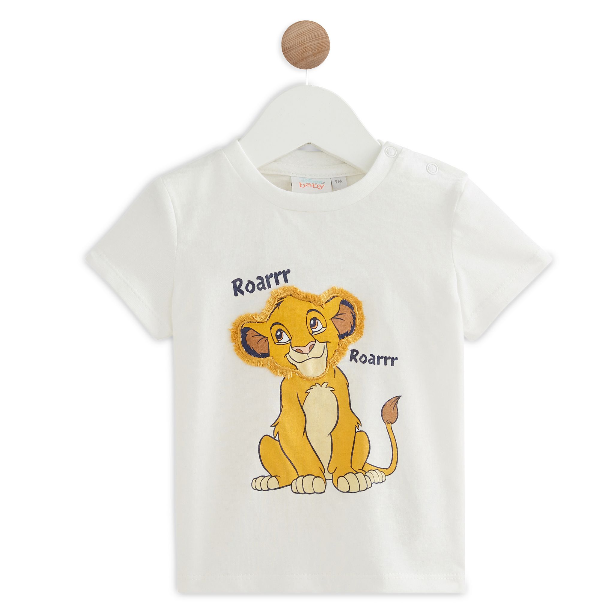 INEXTENSO T-shirt manches longues bleu bébé garçon LE ROI LION pas cher 