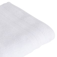 ACTUEL Lot de 2 gants de toilette uni en coton 450 g/m² (Blanc)