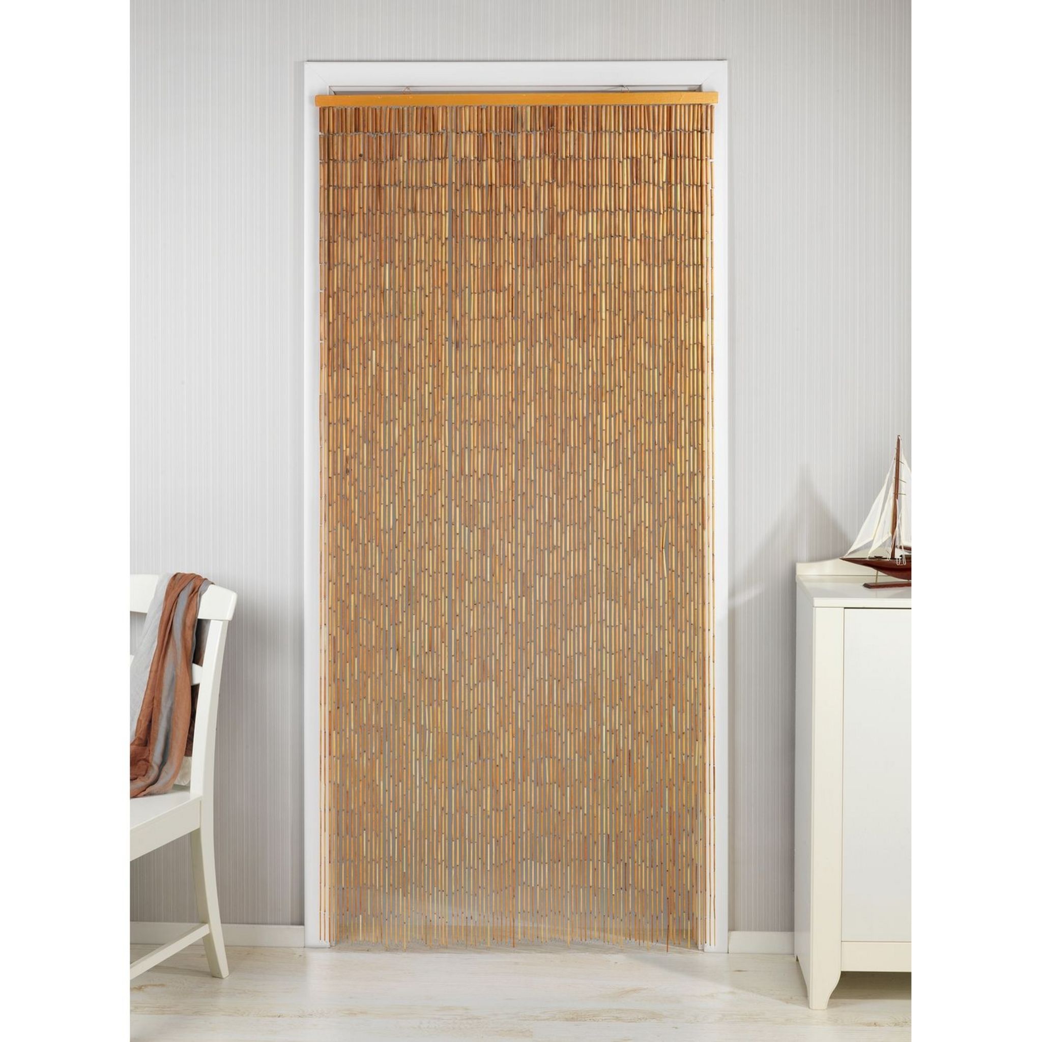 Wenko Rideau de porte en bambou - Longueur 200 cm x Largeur 90 cm pas cher  - Auchan.fr