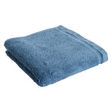 ACTUEL Drap de bain uni en coton 450 g/m² (Bleu)