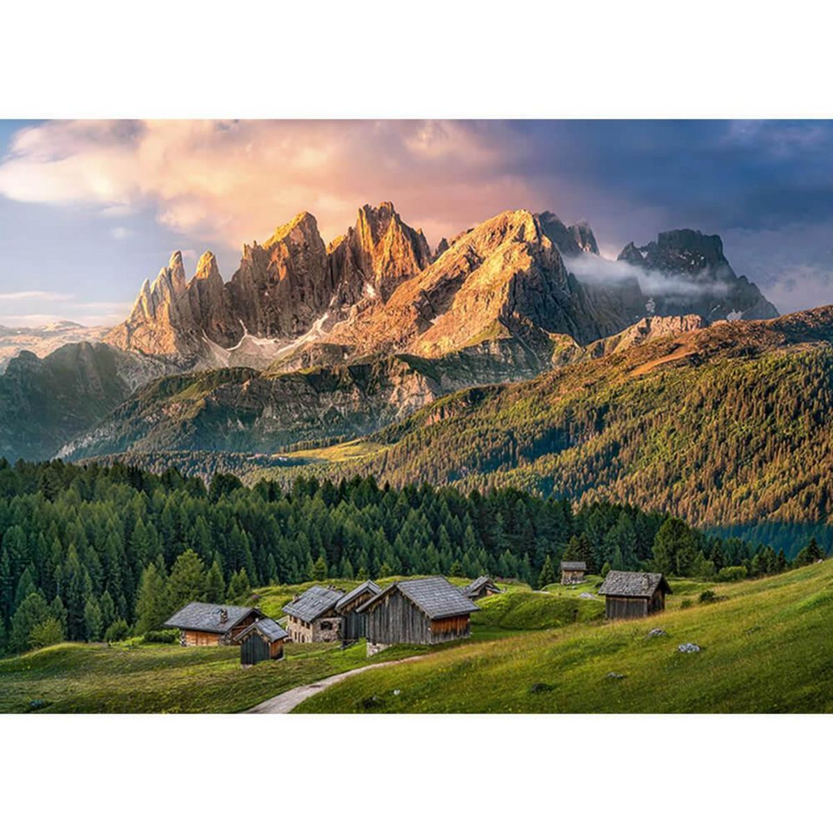 Puzzle 1000 pièces : Paysage de montagne dans les Dolomites pas cher 